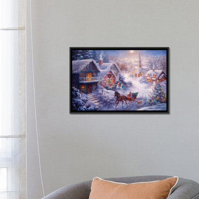 «In a One Horse Open Sleigh», reproduction d'art sur toile