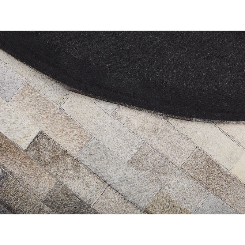 Amboy Abstract Hand Woven Area Rug, Round 140cm