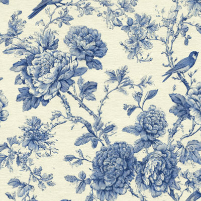 Peel and Stick Wallpaper Vintage Botanical Birds floral swallow bird Line Garden Cream delicate Contact Paper Removable Self Adhesive Wall Mural Wall Decor for Bedroom Kitchen Cabinets 17.7in x 118in