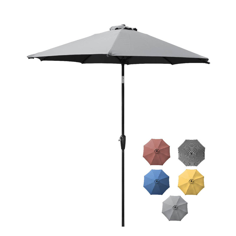 Parasol de plage 108 po Nizamul, gris
