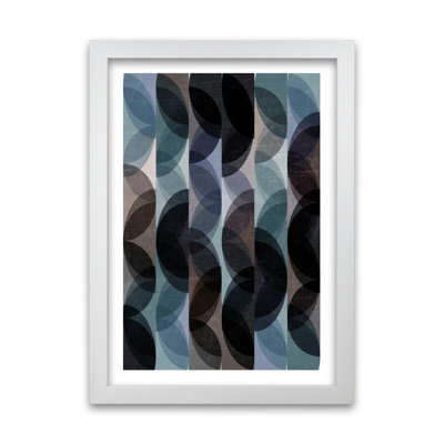 Blue Colourful Abstract B - Print