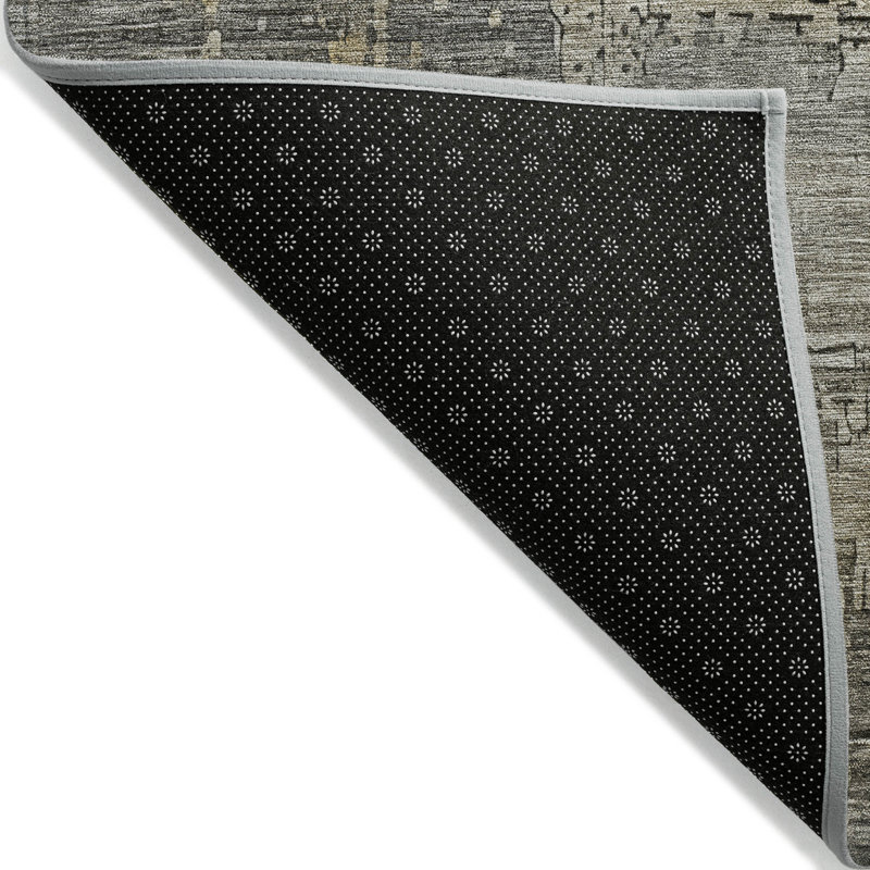 Tapis étain intérieur / extérieur lavable à la machine Claudian ACN1650, Rectangle 10 pi x 14 pi