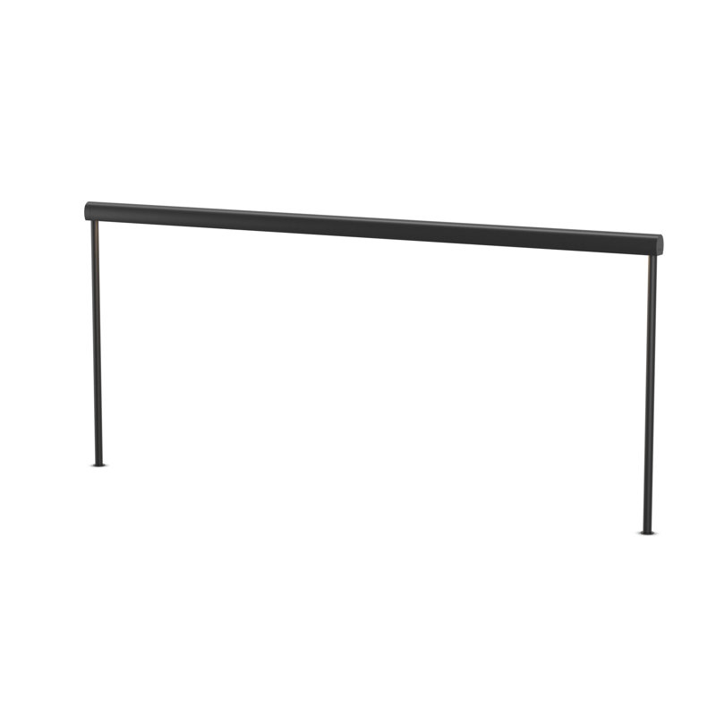 Sobre Desk Lamp, 19.38" H x 46" W x 1.26" D, Metallic Black