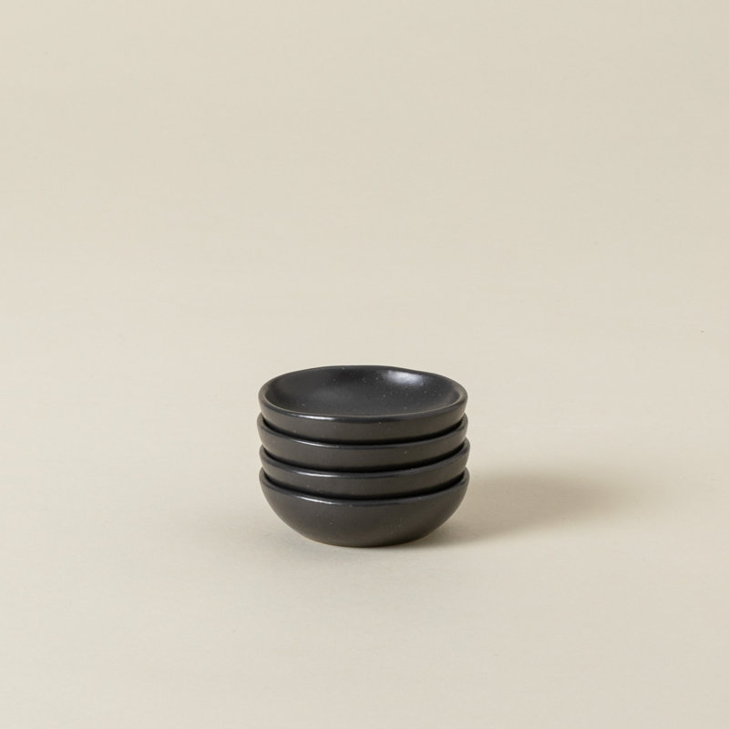 Pacifica Stoneware Ramekin Set, Seed Gray