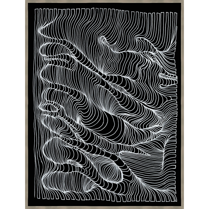«Cavern» par Paul Spring - reproduction d'art sur toile, Image au pinceau gel, H 33,75 po x l 25,75 po