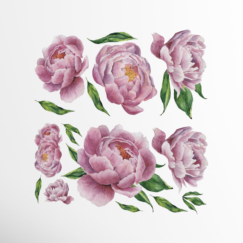Adhésif décoratif pivoine Avendano