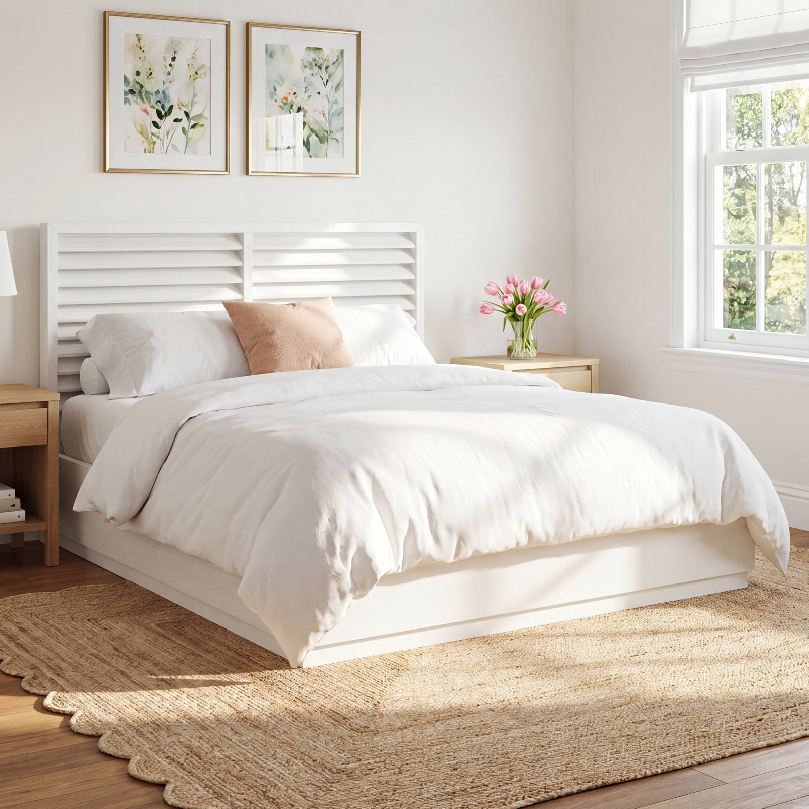 Queensland Storage Oak Bed, King