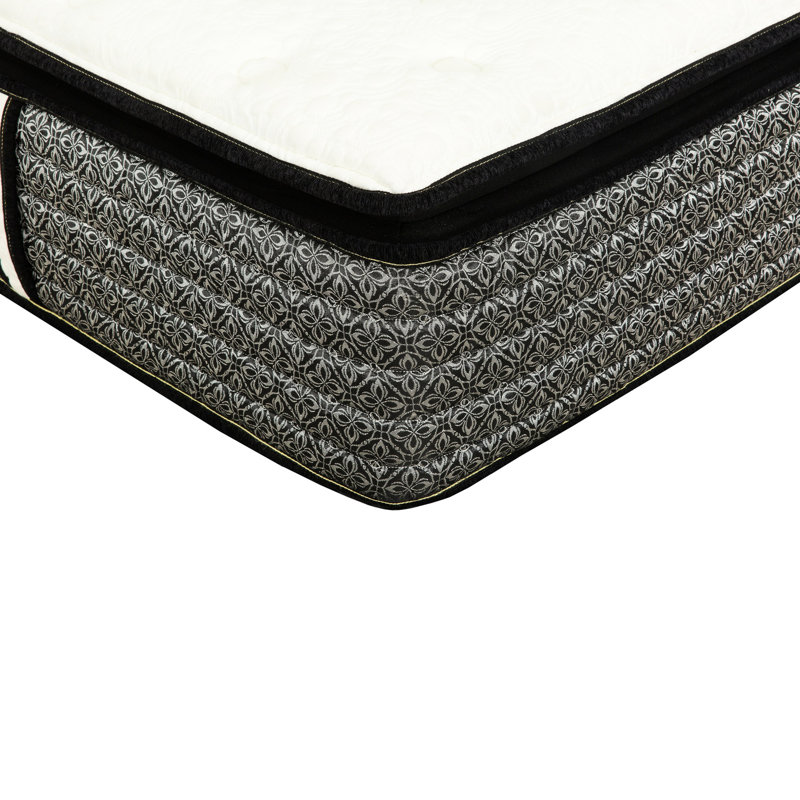 Grand matelas 14 po, ressorts ensachés et mousse de gel, plateau-coussin pour un sommeil confortable, tissu grand de 14 po, mousse et ressorts, acariens Peaceful Night