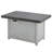 Extendable Rectangle Aluminum Alloy Fire Pit Table, 50,000BTU