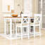 Ensemble repas 5 pièces avec 4 chaises rembourrées et tablettes de rangement multi-niveaux-1711817655-1711817648-1711817649