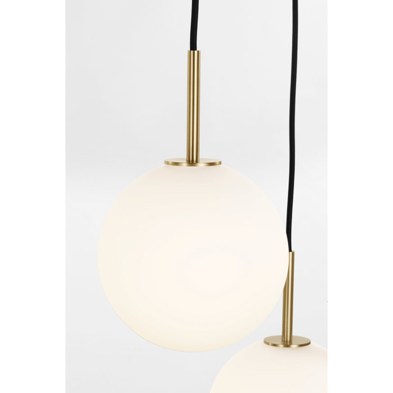 Richard June Modern Sorelle Chandelier, 48.35, Estate Brass