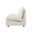 Chaise sans accoudoirs rembourrée en tissu de lin moderne-121000764