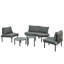 Ensemble de meubles de patio 6 pièces-1632528626