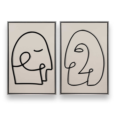 «Mindful Gaze», 2 pièces sur toile