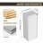 12" Bathroom Side Cabinet,Soft Close Doors,Float Mounting Design (KD-Packing)