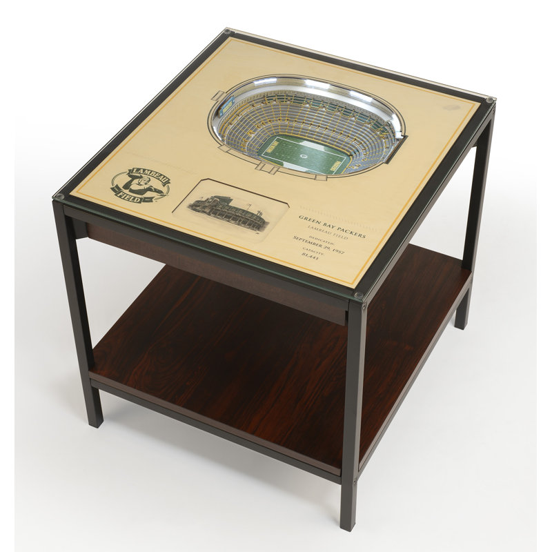 Husik NFL 25-Layer StadiumViews Lighted End Table, Green Bay Packers