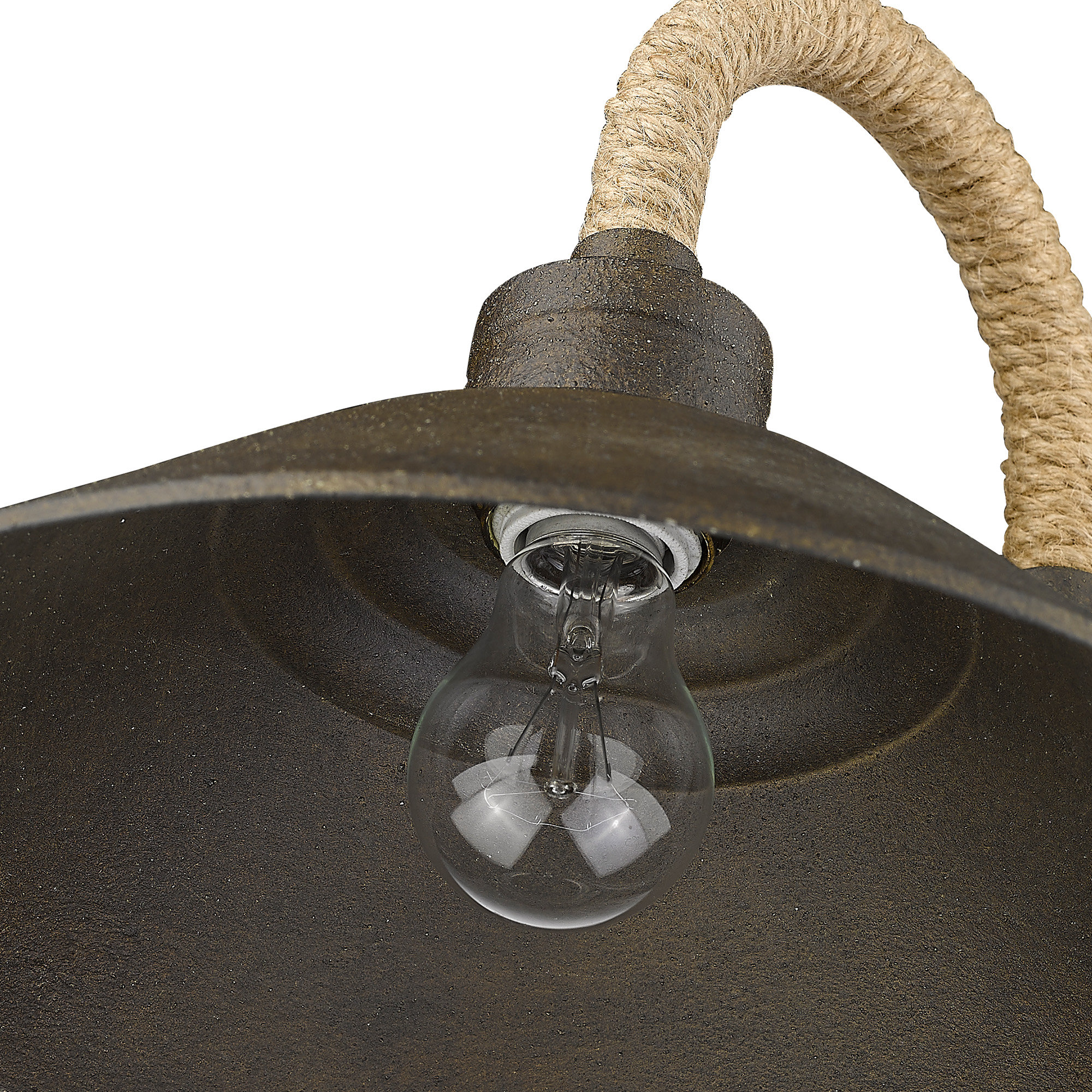 Reesie Single Light Steel Dimmable Spotlight, Dark Rust