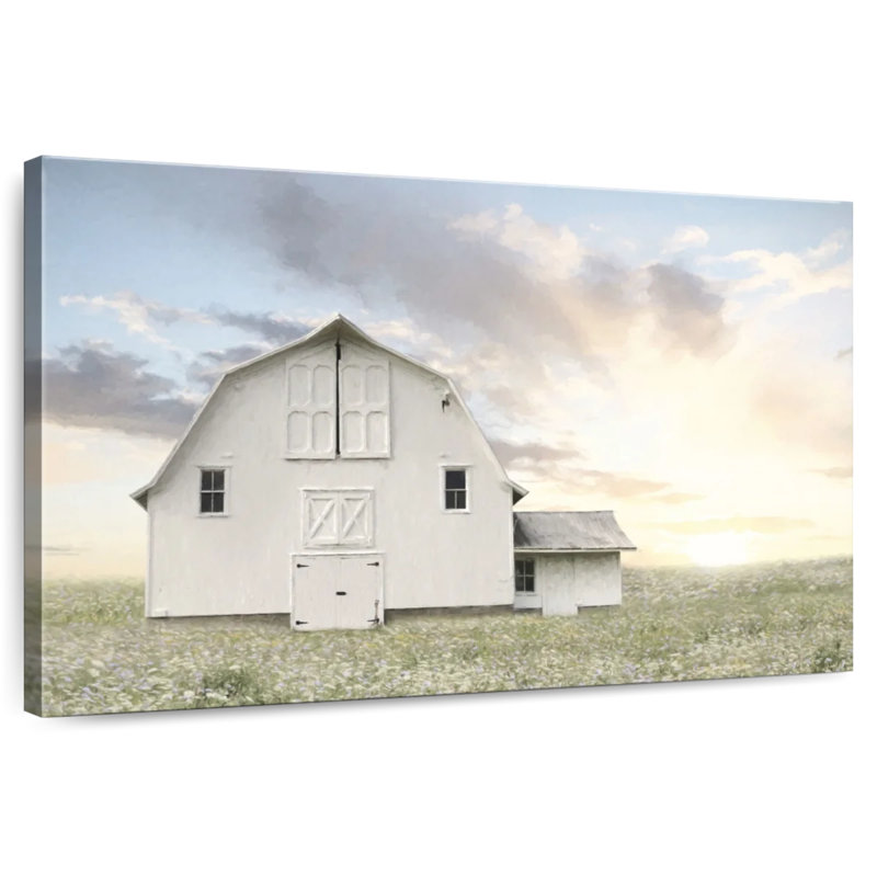 Lilie White Summer Barn, H 20 po x l 30 po
