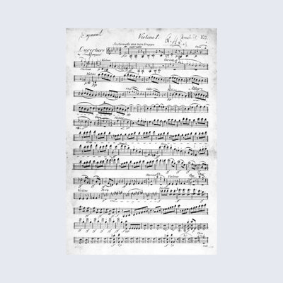 " Score Sheet For The Overture To Egmont By Ludwig Van Beethoven, 1809-10 "