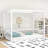 Wooden Canopy Floor Bed With Fence-1985284439-1985284433
