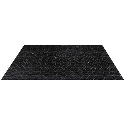 Morgana Polished Marble And Brass Mosaic