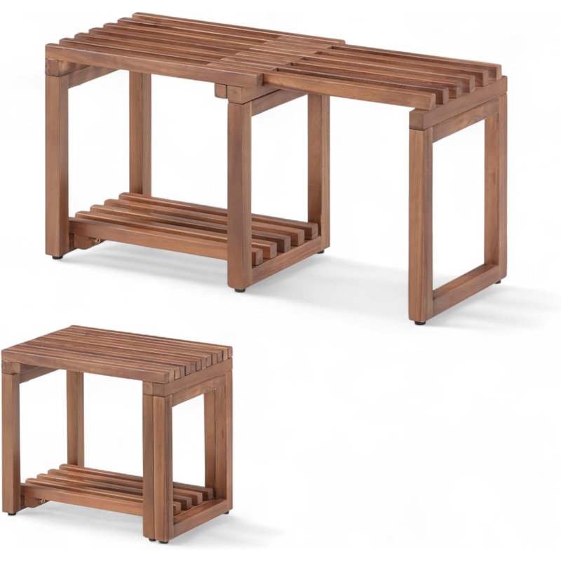 Banc de douche en teck 29 po Tranquillo, Teck 