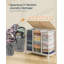 Rolling Laundry Hamper with Handles-1206909641
