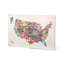"" us state map "par michael tompsett, impression sur toile-10172797