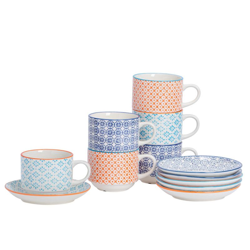 Porcelain Teacup and Saucer