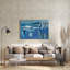 Art mural en verre épique «Ocean Sail» par Erin McGee Ferrell, 36 po x 24 po-304109772