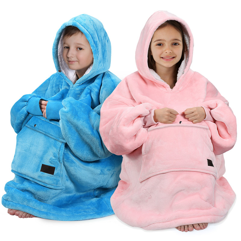 Sweat à capuche pour enfants Catalonia, Bleu clair