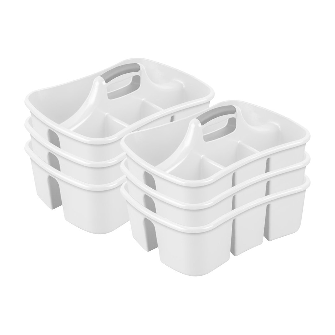 Ultra Caddy Plastic Crate Set Sterilite Pack 