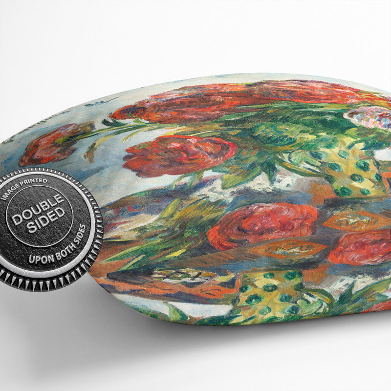 Still Life With Peonies Square Throw Cushion, 40cm H x 40cm W x 15cm D