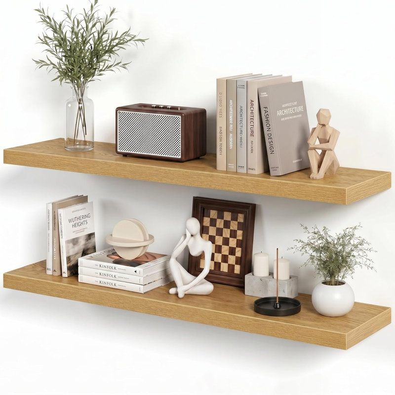 2.8cm H x 101.6cm W Bookcase, Beige
