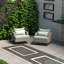 Chaises longues pivotantes en osier Ehrenfried-70366833