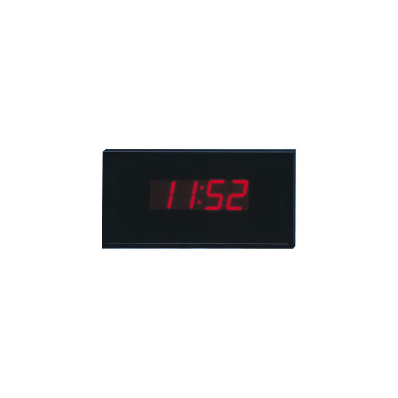 Modern & Contemporary Digital Anodized Aluminum Electric Tabletop Clock, Natural
