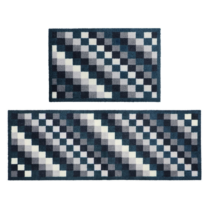 Non-Slip Geometric Indoor Doormat