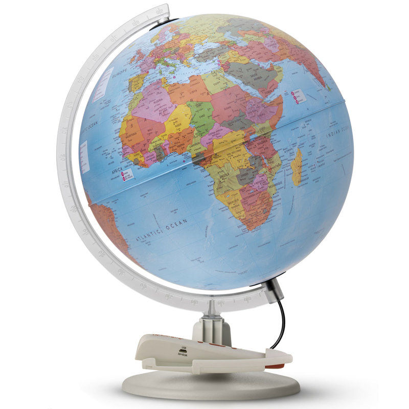 Globe terrestre à conversation interactive parlamondo
