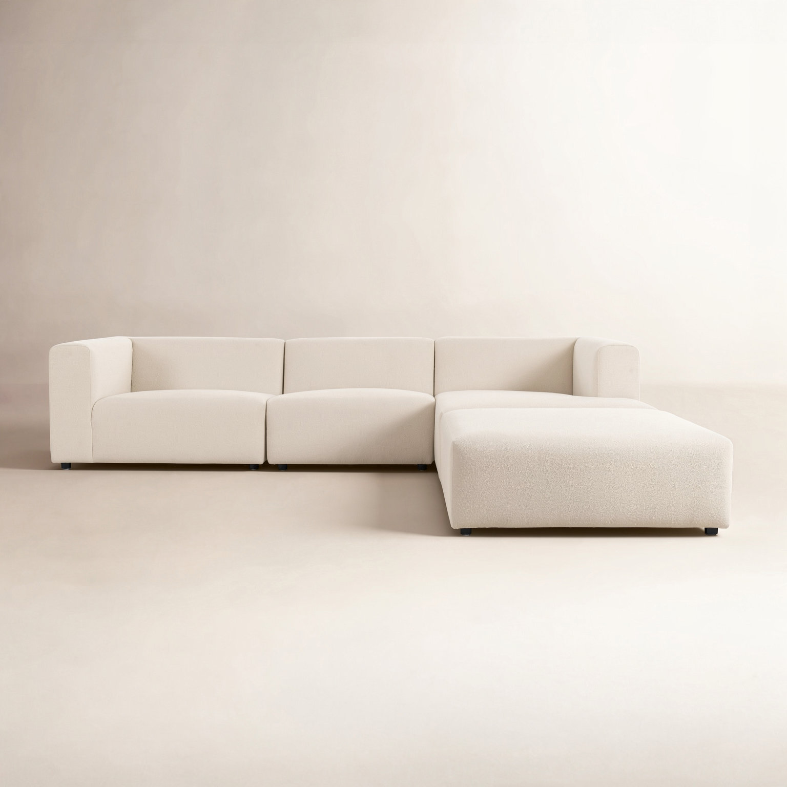 Sectional, Right Hand Facing, Fayette Cloud Polyester Blend