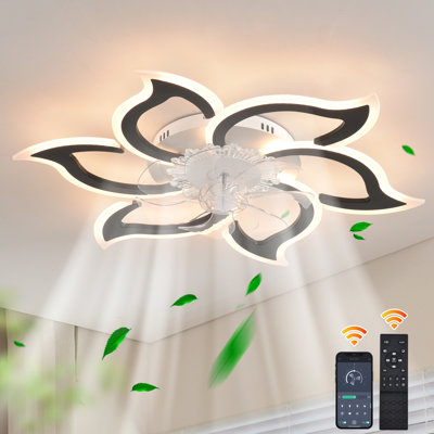 83cm 7 - Blade Dimmable LED Reversable Ceiling Fan With Remote Control And APP