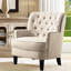 Chaise d'appoint rembourrée avec coussin moelleux Mid-Century-128598115