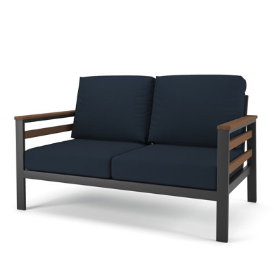 Townsend 55'' Wide Outdoor Loveseat with Sunbrella® Cushions