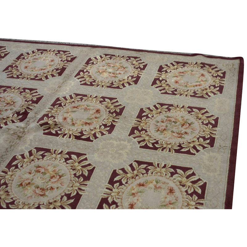 Handmade Silk and Wool Area Rug