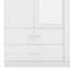 Armoire-penderie à trois portes avec tablettes-129045470