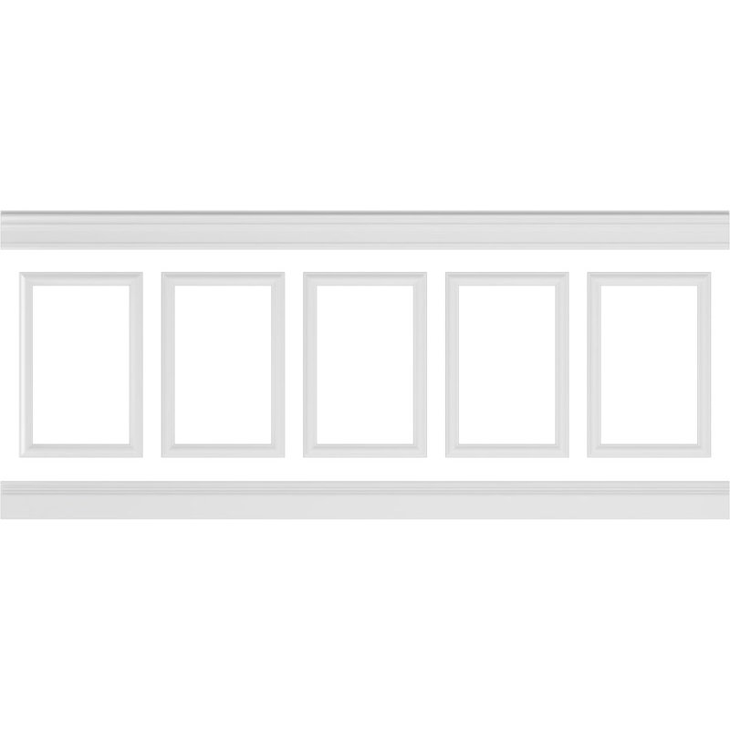 40'' H x 94.5'' W x 0.5'' D Wainscot Panelling