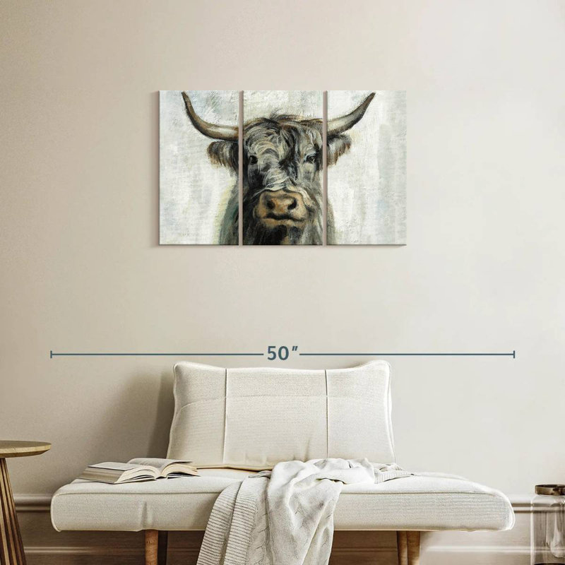 Highland Cow Horizontal, 20" H x 33" W