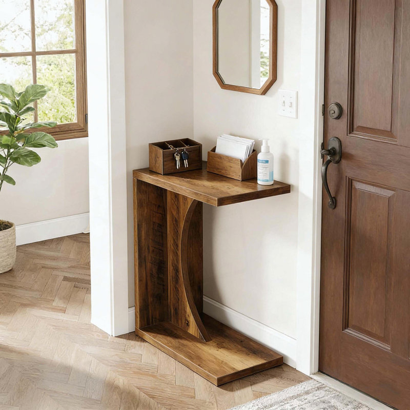 Table de bout, table de chevet en forme de C, table d'appoint pour l'intérieur