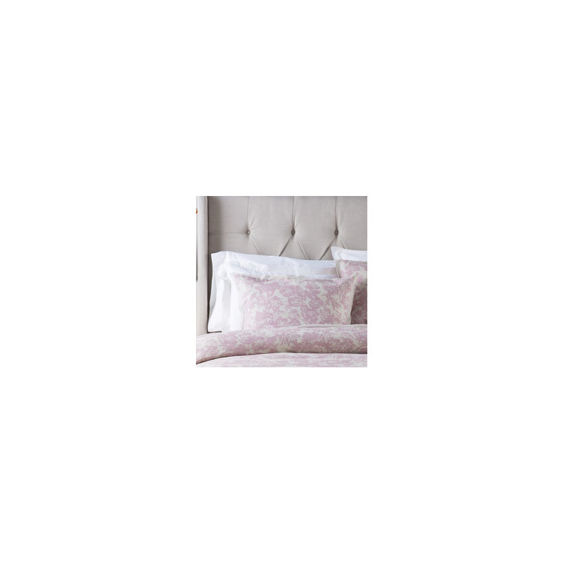 Clara Cotton Blend Sham, Euro, Pink
