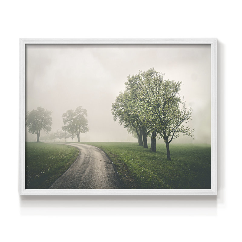 Dusty Spring -Framed Print - Restickable, H 11 po x l 14 po, Blanc