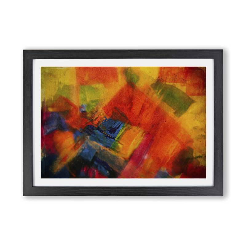 Abstract Art Painting - Single Picture Frame Painting, Black, 33cm H x 45cm W x 2cm D